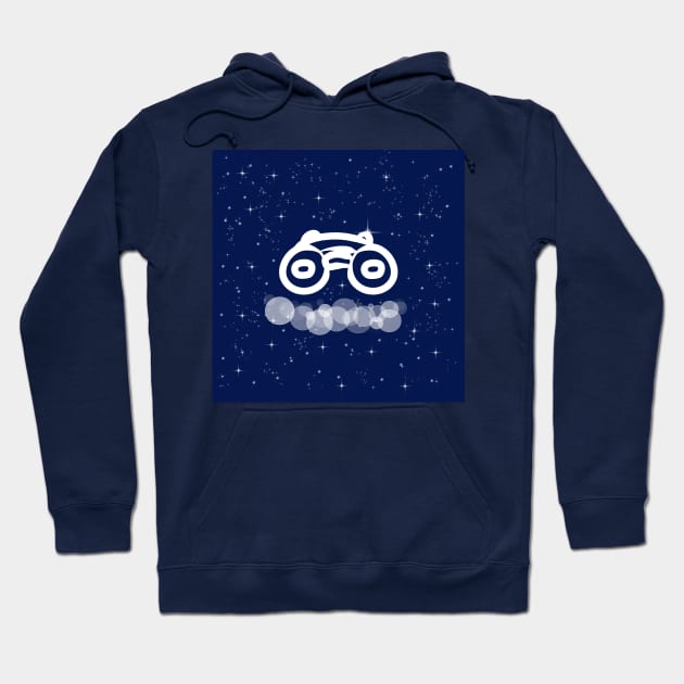 binoculars, optics, approximation, vision, technology, light, universe, cosmos, galaxy, shine, concept Hoodie by grafinya